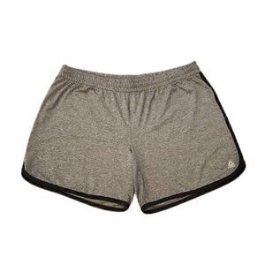 [Reebok] Gray and Black Drawstring Workout Shorts - Size XL